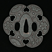 Mutsu-Mokko-Gata Kamakura-Tsuba