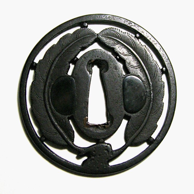 [ Japanese Oak Leaves Openwork ] Owari Sukashi Tsuba